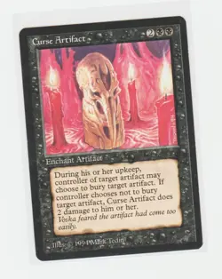 Magic the Gathering ~ MTG ~ 1x Curse Artifact ~ M/NM ~ Antiquities - Image 1