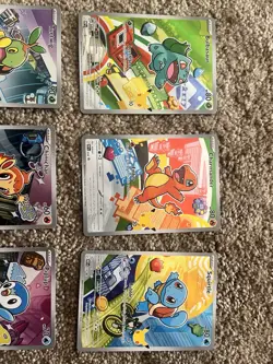 Pokemon TCG First Partner Illustration Collection Series 1 Full Set of 9 Cards - Image 3
