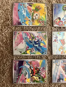 Pokemon TCG First Partner Illustration Collection Series 1 Full Set of 9 Cards - Image 5