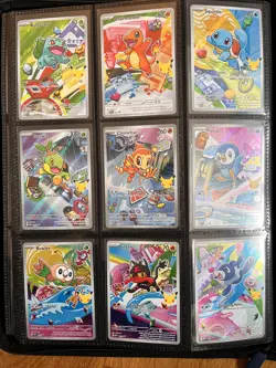 Pokemon TCG First Partner Illustration Collection Series 1 Full Set of 9 Cards - Image 1