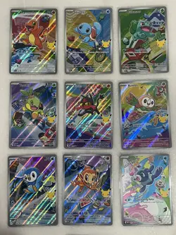 Pokemon TCG First Partner Illustration Collection Starters series 1 set of 9 - Image 3