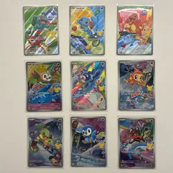 First Partner Illustration Collection Series 1 Full Set of 9 Pokemon TCG - Image 1
