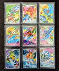 First Partner Illustration Collection Kanto Series 1 Full Set of 9 Pokemon TCG - Image 1