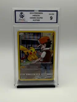 Pokemon TCG - Pikachu 241/236 Cosmic Eclipse Secret Rare MGC 9 Mint - Image 1