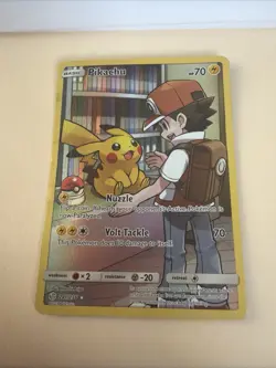 Pokemon Pikachu TCG Holo Card Cosmic Eclipse 241/236 Secret Rare - Image 1