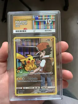 Pokemon Pikachu TCG Holo Card Cosmic Eclipse 241/236 Secret Rare Ace 10 - Image 1