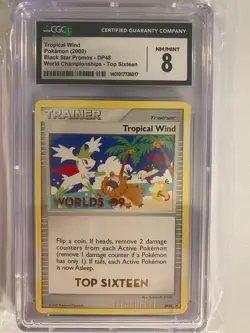 2009 Pokemon World Championships Top Sixteen (DP48) Tropical Wind CGC 8 - Image 1