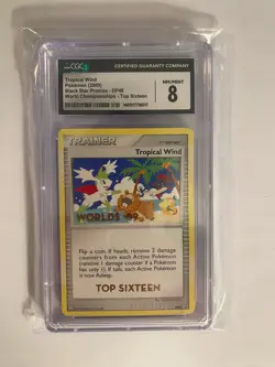 2009 Pokemon World Championships Top Sixteen (DP48) Tropical Wind CGC 8 - Image 2