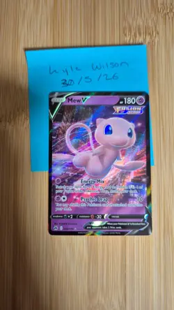 Mew V 060/159 Ultra Rare Crown Zenith Pokemon TCG NEAR Mint Card - Image 1