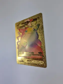 Rare Rainbow Gold Pikachu VMax Card 44/185 - Image 4