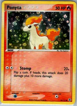 Ponyta 76/112 Reverse Holo FireRed & LeafGreen - Pokemon Card - NM - Image 1