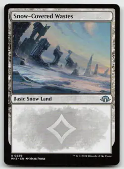 MTG Snow-Covered Wastes (0229) U Modern Horizons 3 229 LP - Image 1