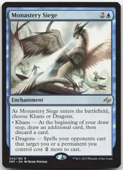 Monastery Siege - Fate Reforged - Rare - Magic: The Gathering - Image 1