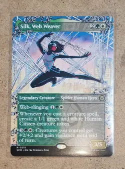 MtG Spider-Man, Silk, Web Weaver, Borderless M/NM #0215 - Image 1
