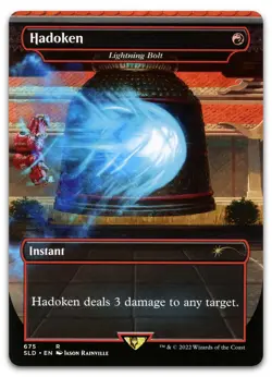 Hadoken - Lightning Bolt #675 (LP) Secret Lair Drop SLD Magic MTG - Image 1