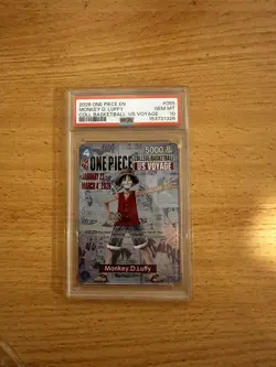 2026 ONE PIECE COLLEGE BASKETBALL: US VOYAGE PROMOS #055 MONKEY D. LUFFY PSA 10 - Image 1