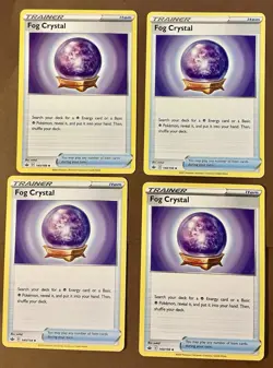 4x Fog Crystal 140/198 x4 - Near Mint Chilling Reign Pokemon Playset - Image 1