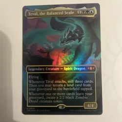 Teval, The Balanced Scale Foil Nm Mtg Dragon storm - Image 1
