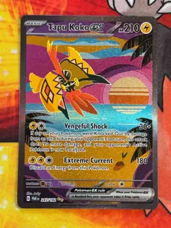 Tapu Koko ex 247/182 Special Illustration Rare - Pokemon SV04: Paradox Rift - NM - Image 1