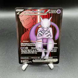 PACK FRESH! Team Rocket's Mewtwo ex Sv10 Destined Rivals 213/182 - Image 1