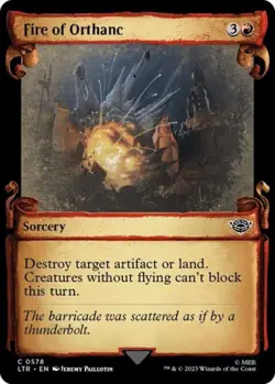 Fire of Orthanc (Showcase Scrolls) - Near Mint MTG - Image 1