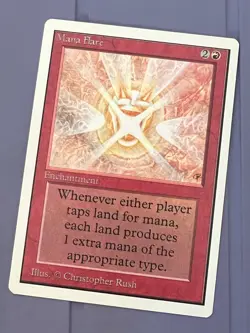 Magic the Gathering MTG Unlimited Mana Flare NM (Beta Bob) - Image 1
