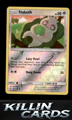 Reverse Holofoil Slakoth (167) 167/236 Pokemon Common SM - Unified Minds Card NM - Image 1
