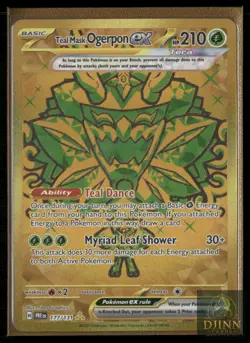TEAL MASK OGERPON EX 177/131 HOLO HYPER RARE PRE POKEMON HOLO NM/M - Image 1