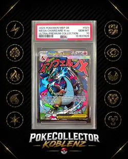 PSA 10 Mega-Glurak X ex MEP 023 DE - Pokemon Slab - Mega Charizard X ex - Image 1