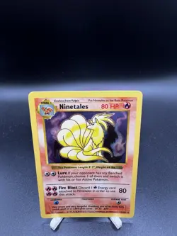 💛[LP]Ninetales Base Set Shadowless Holo Rare 12/102 80 HP 1999 - Image 1