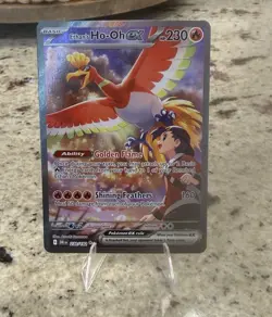 Pokemon Ethan's Ho-Oh ex Sv10: Destined Rivals 230/182 SIR Holo English - Image 1