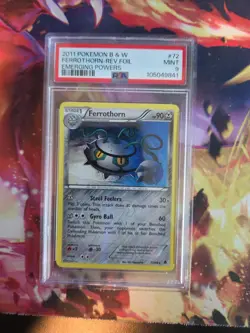 Ferrothorn Reverse Holo 72/98 2011 Pokemon Emerging Powers PSA 9 - Image 1