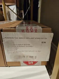 Pokemon Brilliant Stars booster box case New Sealed First Print - Image 1