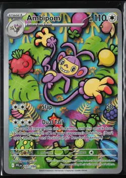 Ambipom - 107/094 - ME02: Phantasmal Flames - Pokemon - Illustration Rare Holo - Image 1