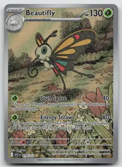 Beautifly 219/217 Illustration Rare Ascended Heroes Pokemon Holo Near Mint - Image 1