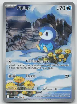 Piplup 098/094 Illustration Rare Phantasmal Flames Pokemon Holo Lightly Played - Image 1