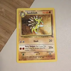 Sandslash 41/62 Uncommon Fossil Pokemon Unlimited LP - Image 1