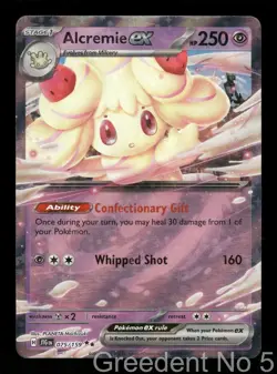 Alcremie ex 075/159 Double Rare Journey Together Pokemon Lightly Played - Image 1