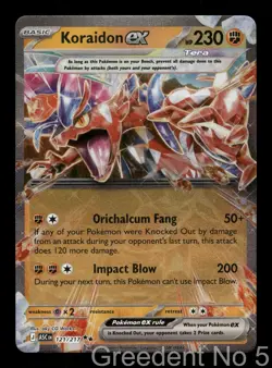 Koraidon ex 121/217 Double Rare Ascended Heroes Pokemon Near Mint - Image 1
