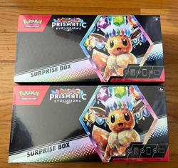 🚨Lot of 2 Pokemon TCG Scarlet & Violet Prismatic Evolutions Surprise Box SEALED - Image 1