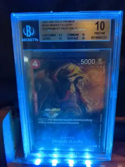 One Piece TCG Monkey D. Luffy P-007 CS 2023 Celebration Pack Foil PSA 10 - Image 1