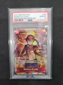 2024 ONE PIECE PROMOS | TREASURE BOOSTERS SET #006 MONKEY D. LUFFY - PSA 10 - Image 1