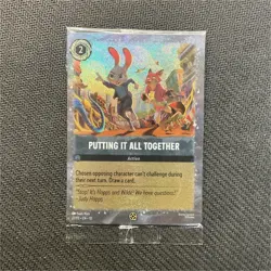 Disney Lorcana Putting It All Together Action Promo Holo 217/P3 Judy Hopps - Image 1