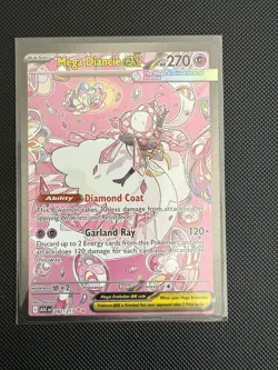 Pokemon TCG Mega Diancie Ex Full Art- Ascended Heroes 282/217 Mint Pack Fresh! - Image 1