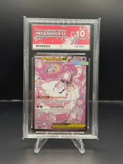 Pokemon TCG Mega Diancie Ex 282/217 Ascended Heroes SIR ACE Gem Mint 10 - Image 1