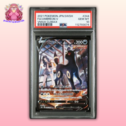 Pokemon Japanese TCG PSA 10 - Umbreon V 244/184 - VMAX Climax - Image 1