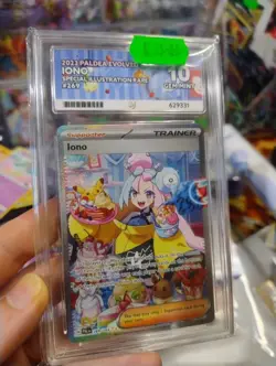 Iono ACE 10 Pokemon Card 269/193 Paldea Evolved Special Illustration Rare - Image 1