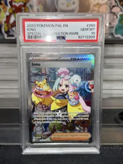 PSA 10 Iono 269/193 Paldea Evolved Special Illustration Rare Pokemon Card - Image 1