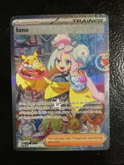 Iono 269/193 Special Illustration Rare Pokemon Paldea Evolved - Image 1