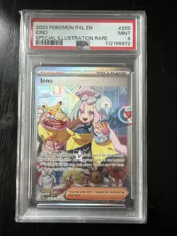 Iono Pokemon TCG Paldea Evolved Holo Card 269/193 Special Illustration Rare - Image 1
